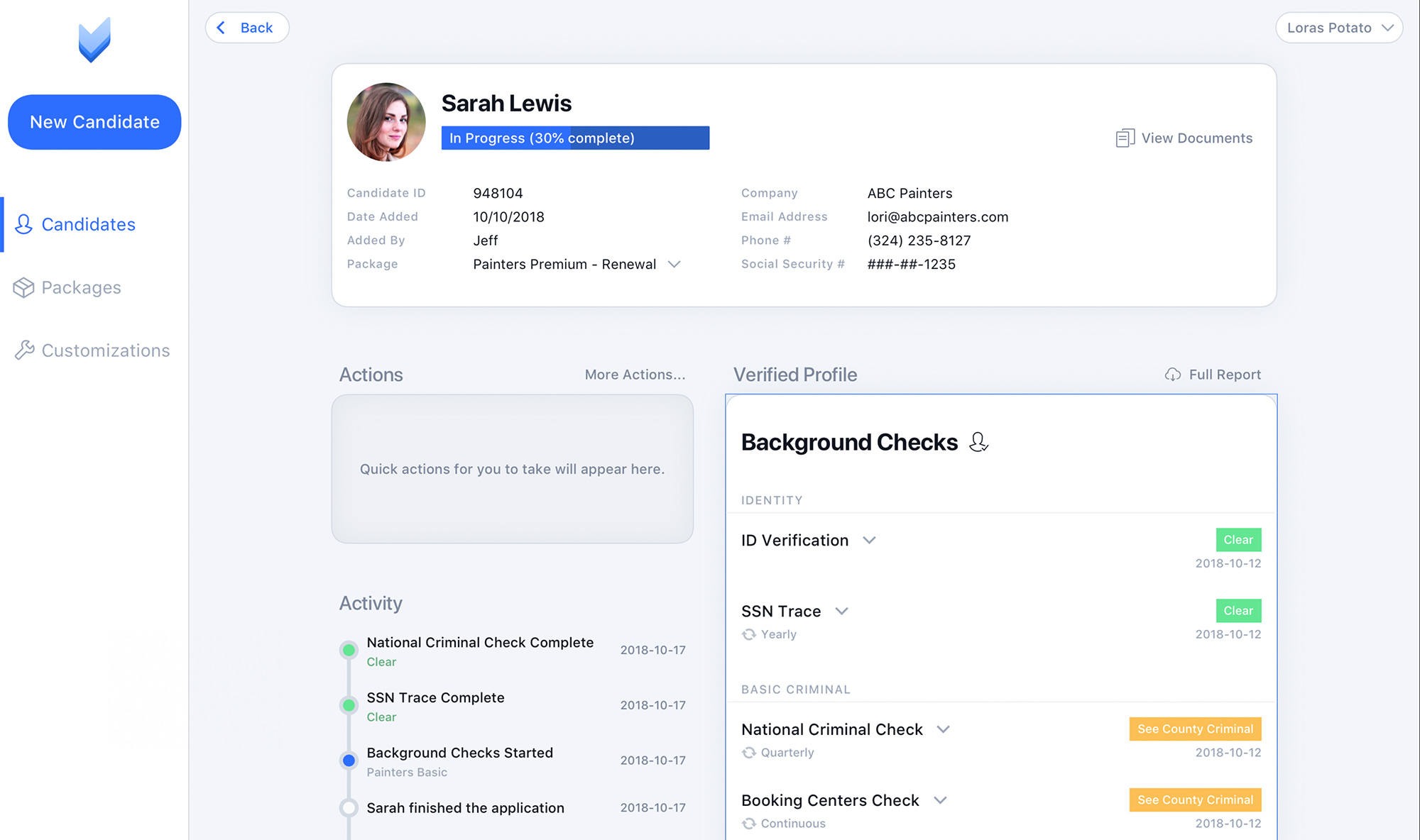 Dashboard | Vetty Background Screening